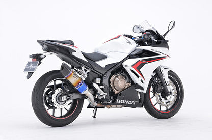 リアルスペック スリップオン マフラー タイプS チタンドラッグブルー CBR400R 400X 軽量 サイレンサー