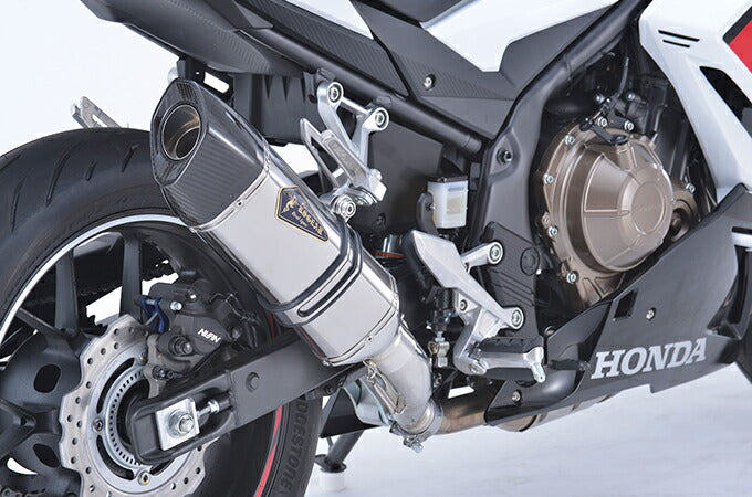 リアルスペック スリップオン マフラー タイプS チタンポリッシュ CBR400R 400X 軽量 サイレンサー