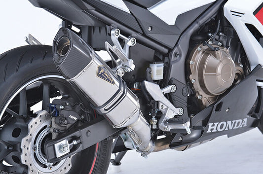 Real Spec Slip-On Muffler Type S Titanium Polish CBR400R 400X Lightweight Silencer
