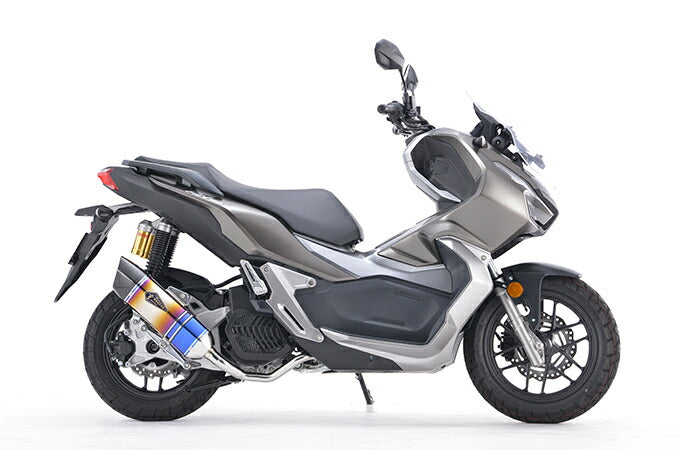 リアルスペック コミューター フルエキゾースト マフラー チタンドラッグブルー ADV150 軽量 サイレンサー