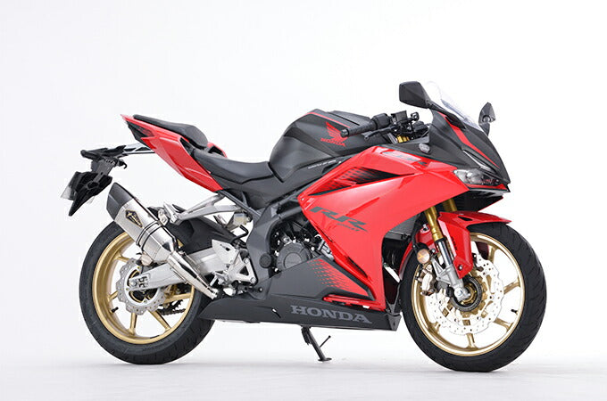 Real Spec Slip-on Muffler Type S Titanium Polish Carbon End CBR250RR Lightweight Silencer