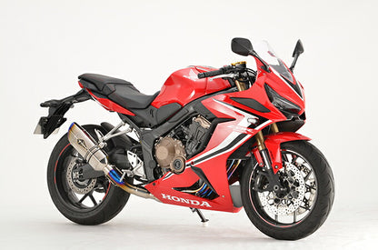 リアルスペック マフラー シングル チタンポリッシュ CBR650R CB650R 軽量 サイレンサー