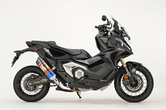 Real Spec Slip-On Muffler Titanium Drag Blue Carbon End X-ADV Lightweight Silencer