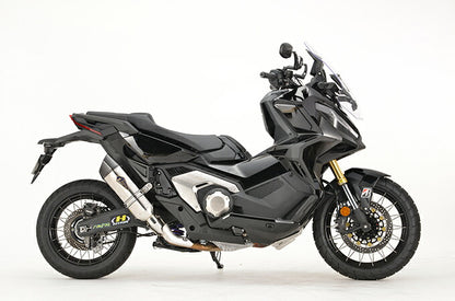 リアルスペック スリップオン マフラー チタンポリッシュ カーボンエンド X-ADV 軽量 サイレンサー