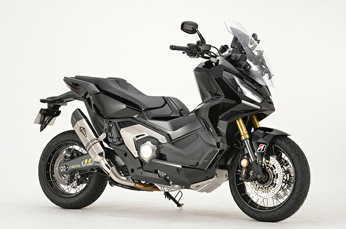 リアルスペック スリップオン マフラー チタンポリッシュ カーボンエンド X-ADV 軽量 サイレンサー