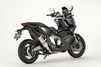 リアルスペック スリップオン マフラー チタンポリッシュ カーボンエンド X-ADV 軽量 サイレンサー