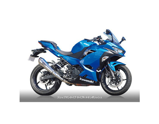 Real Spec Slip-on Exhaust Type R Titanium Polish Silencer NINJA250