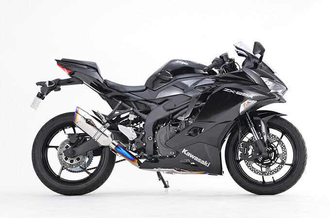 リアルスペック マフラー シングル チタンポリッシュ Ninja ニンジャ ZX-25R/SE/SE KRT EDITION 軽量 サイレンサー