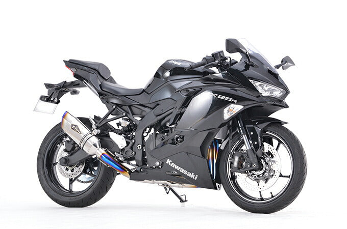 リアルスペック マフラー シングル チタンポリッシュ Ninja ニンジャ ZX-25R/SE/SE KRT EDITION 軽量 サイレンサー