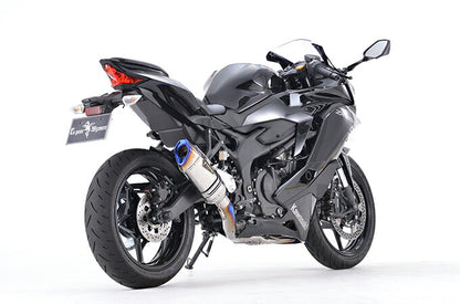 リアルスペック マフラー シングル チタンポリッシュ Ninja ニンジャ ZX-25R/SE/SE KRT EDITION 軽量 サイレンサー