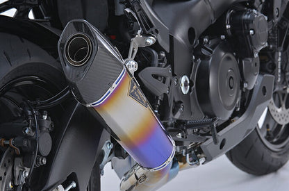 リアルスペック マフラー シングル チタンドラッグブルー カタナ GSX-S1000/F ABS 軽量 サイレンサー