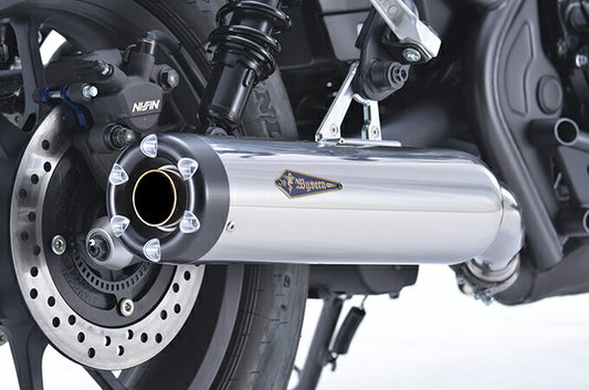 Wyvern Classic Slip-on Exhaust System, Stainless Steel Polished, Rebel 500 Silencer