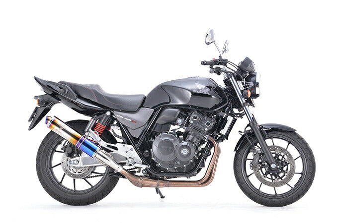 ワイバンクラシック スリップオン マフラー チタンドラッグブルー CB400SF/SB 軽量 サイレンサー