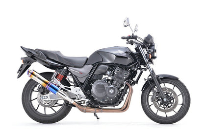 ワイバンクラシック スリップオン マフラー チタンドラッグブルー CB400SF/SB 軽量 サイレンサー