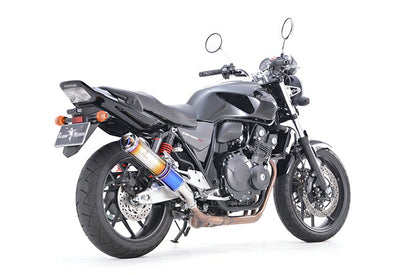 ワイバンクラシック スリップオン マフラー チタンドラッグブルー CB400SF/SB 軽量 サイレンサー