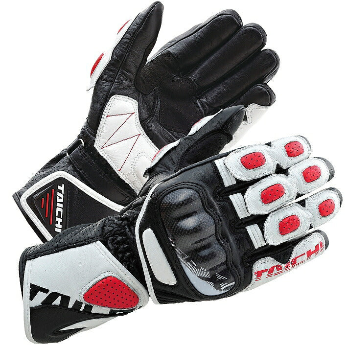 NXT053 GP-X レーシンググローブ ホワイト/レッド Sサイズ
