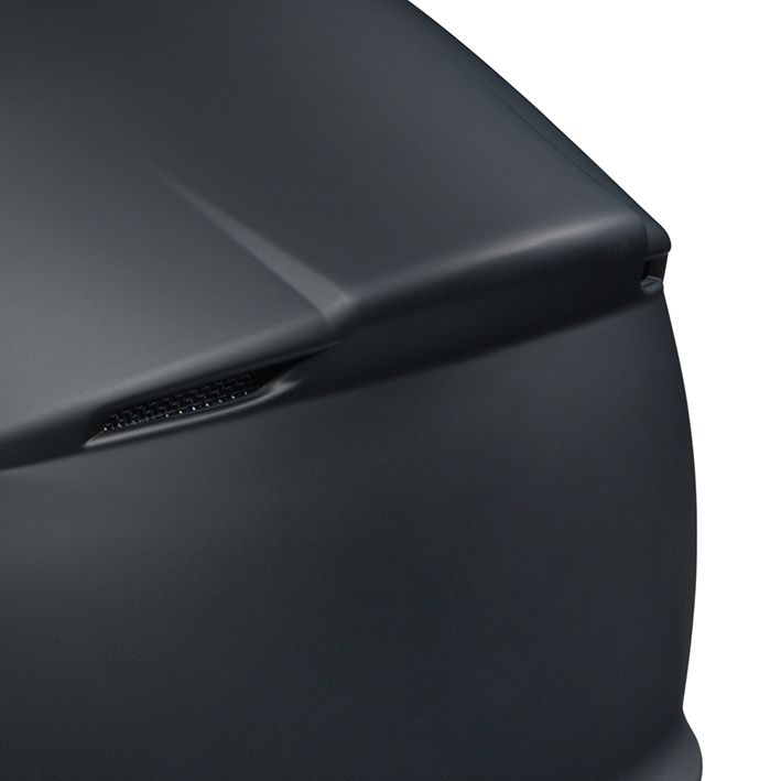 HJH102 CS-MXIIソリッド フルフェイスヘルメット セミフラットブラック Sサイズ