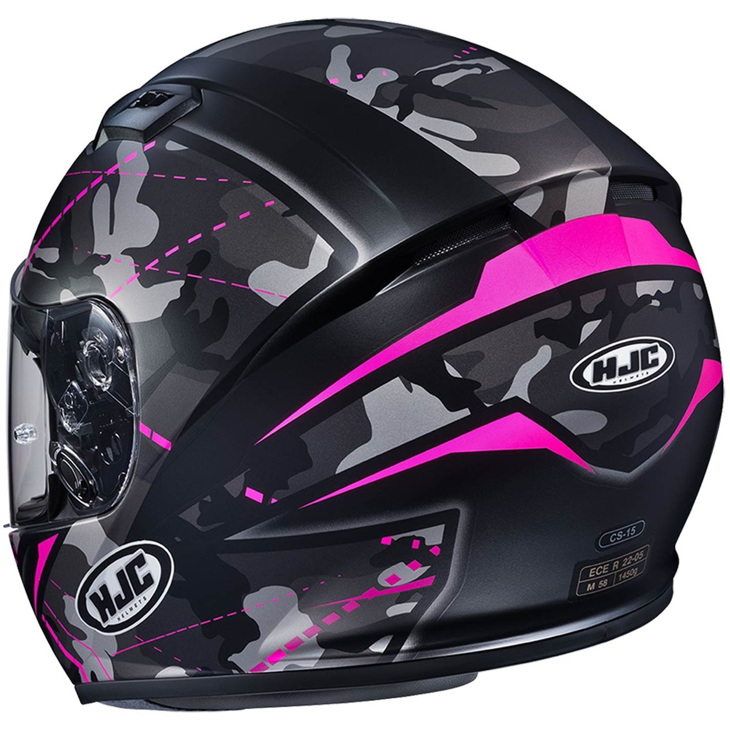 HJH114 CS-15 Songtan Full Face Helmet Pink M Size