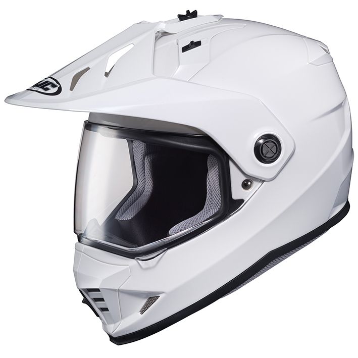 HJH133 DS-X1 ソリッド フルフェイスヘルメット ホワイト Mサイズ