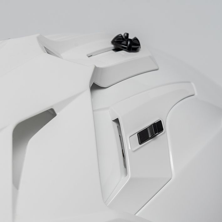 HJH133 DS-X1 ソリッド フルフェイスヘルメット ホワイト Mサイズ