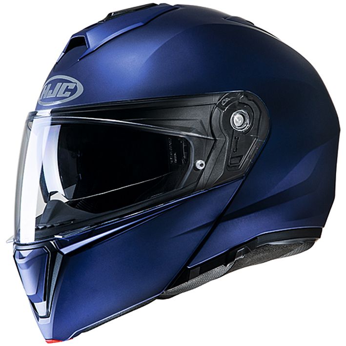 HJH191 i90 Solid System Helmet Semi-flat Metallic Blue XL