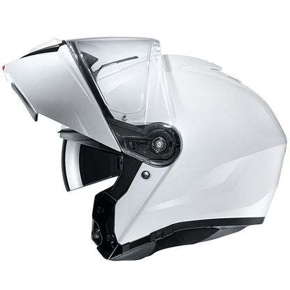 HJH191 i90ソリッド システムヘルメット パールホワイト Mサイズ