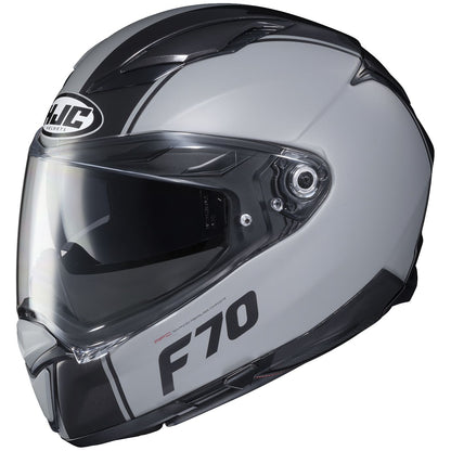 HJH194 F70 Margo Full Face Helmet Grey/Black XL Size
