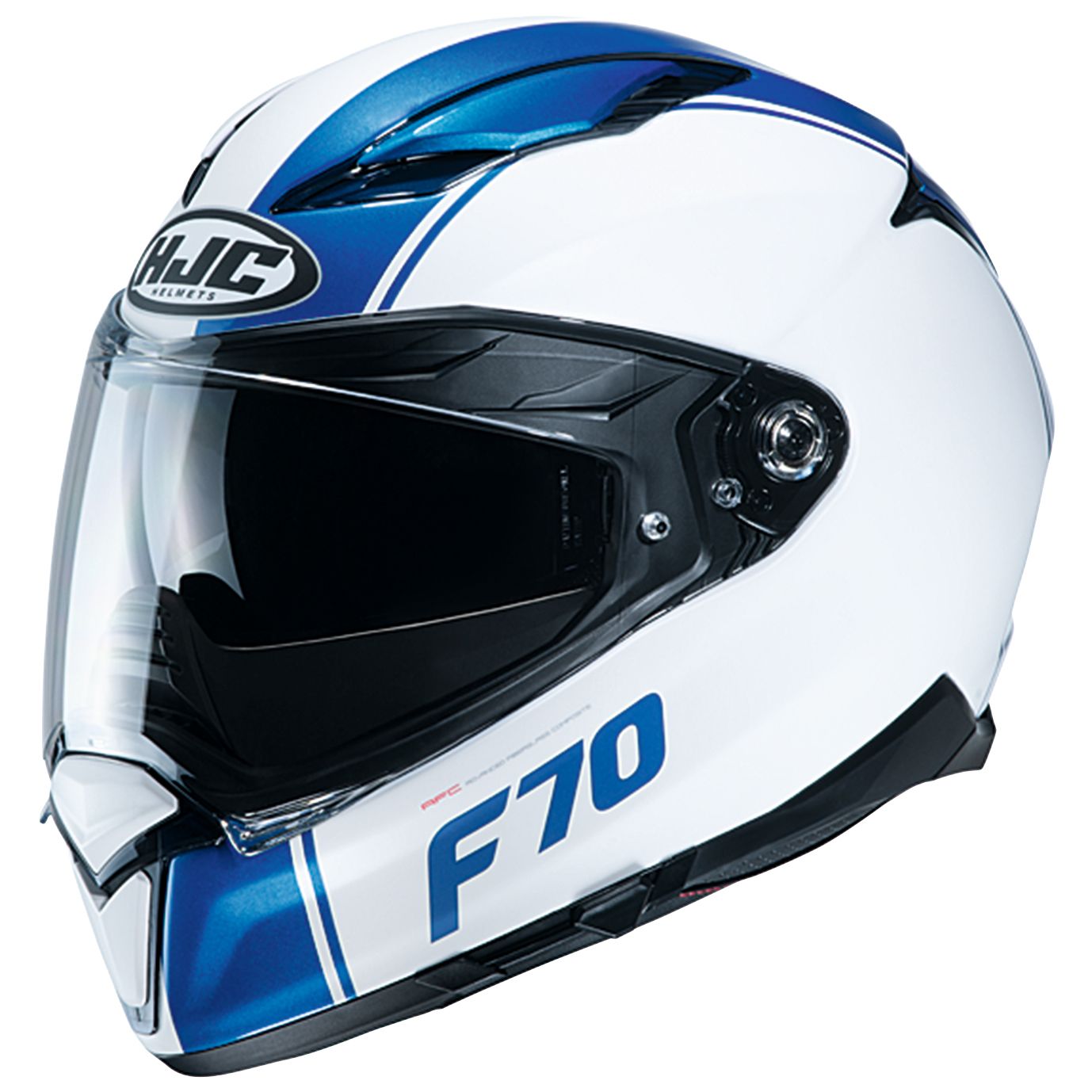 HJH194 F70 マーゴ フルフェイスヘルメット ホワイト/ブルー Sサイズ