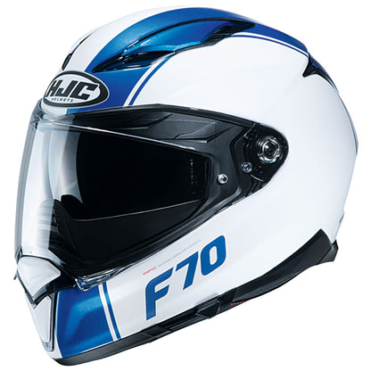 HJH194 F70 マーゴ フルフェイスヘルメット ホワイト/ブルー Sサイズ