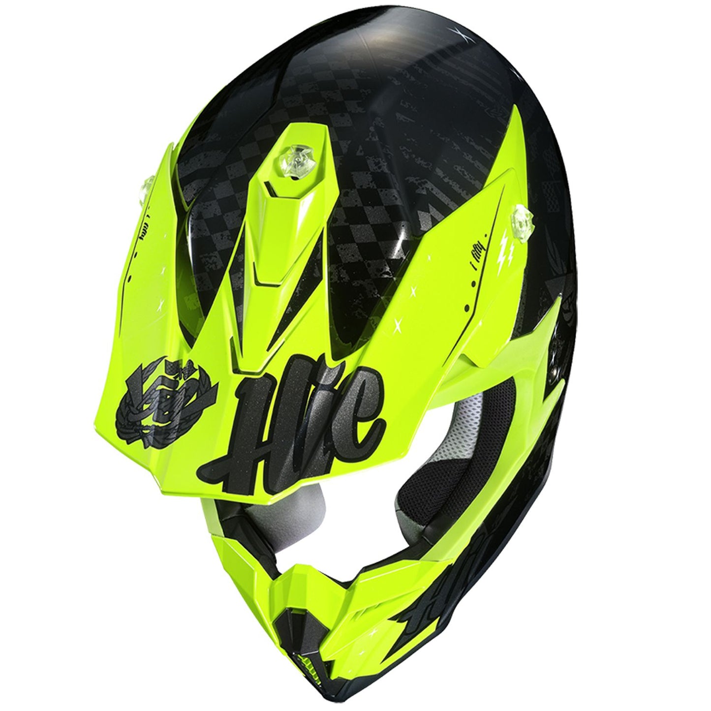 HJH198 i50 アルタクス フルフェイスヘルメット ブラック/フルオイエロー Sサイズ