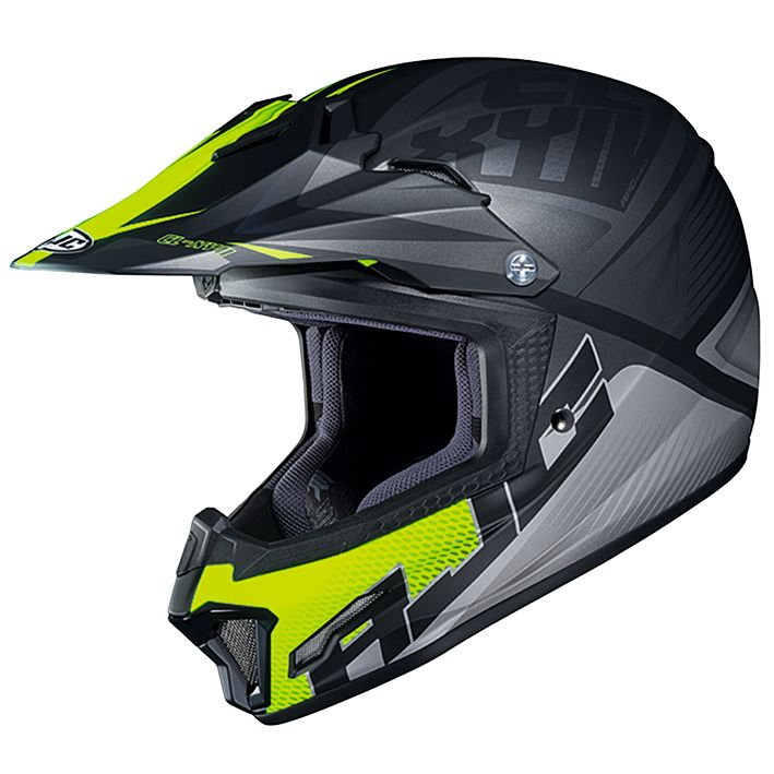 HJH202 CL-XYII ELYSION Full Face Helmet Kids/Women's Black/Yellow S Size