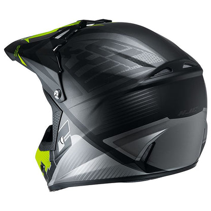 HJH202 CL-XYII ELYSION Full Face Helmet for Kids/Women, Blue/Yellow, M Size