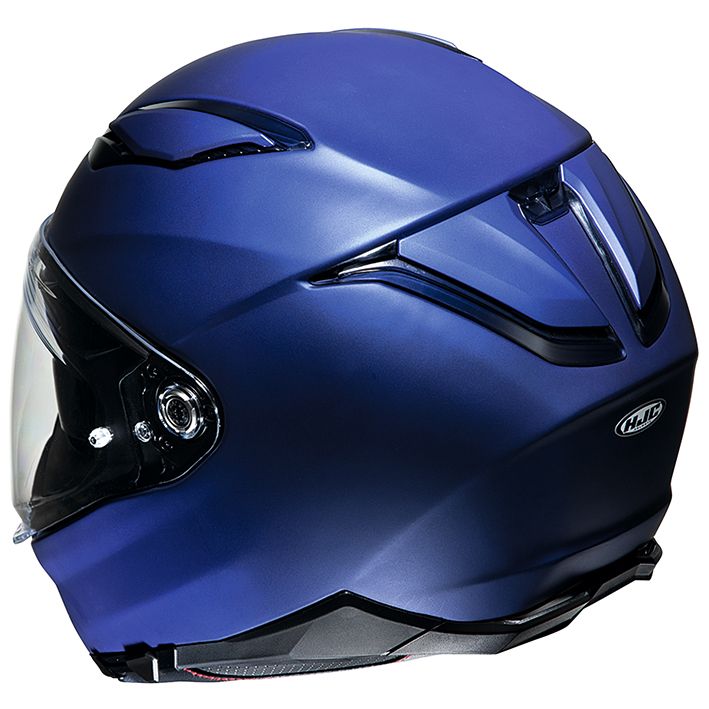 HJH205 F70 Solid Full-Face Helmet Semi-Flat Metallic Blue XL Size
