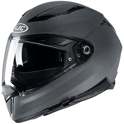 HJH205 F70 Solid Full Face Helmet Stone Gray S Size