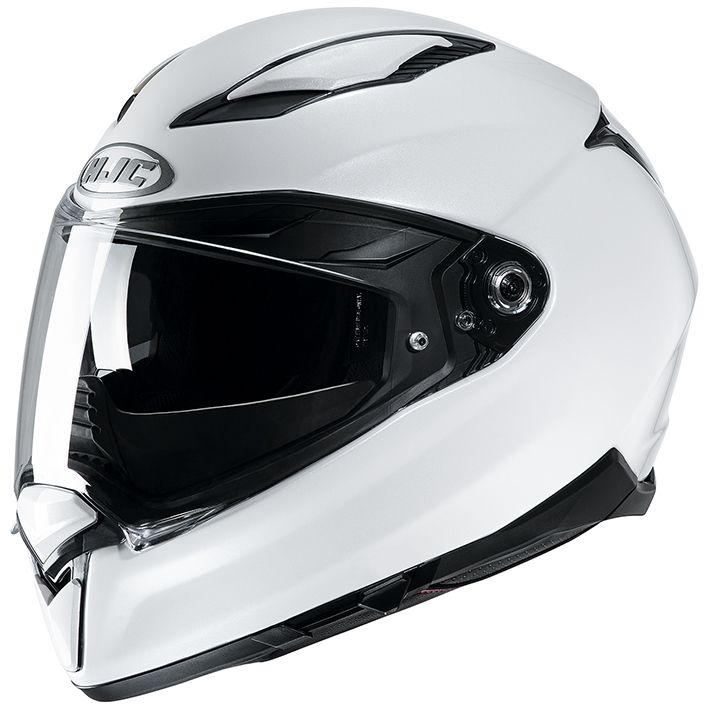 HJH205 F70 Solid Full-Face Helmet Semi-Flat Pearl White XL Size