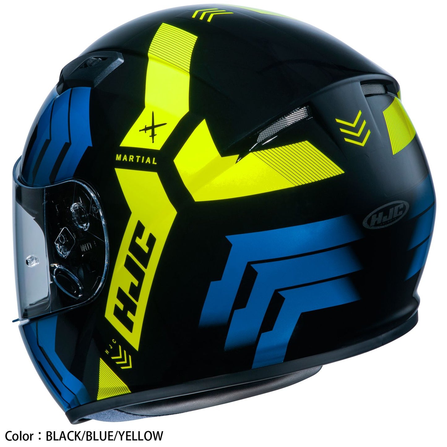 HJH212 CS-15 Marshall Full-Face Helmet Black/Green/Blue M Size