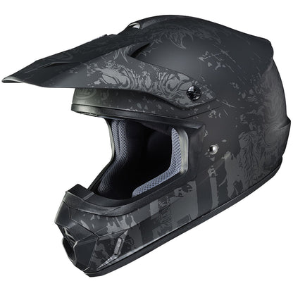 HJH213 CS-MXII Creeper Full-Face Helmet Black L Size
