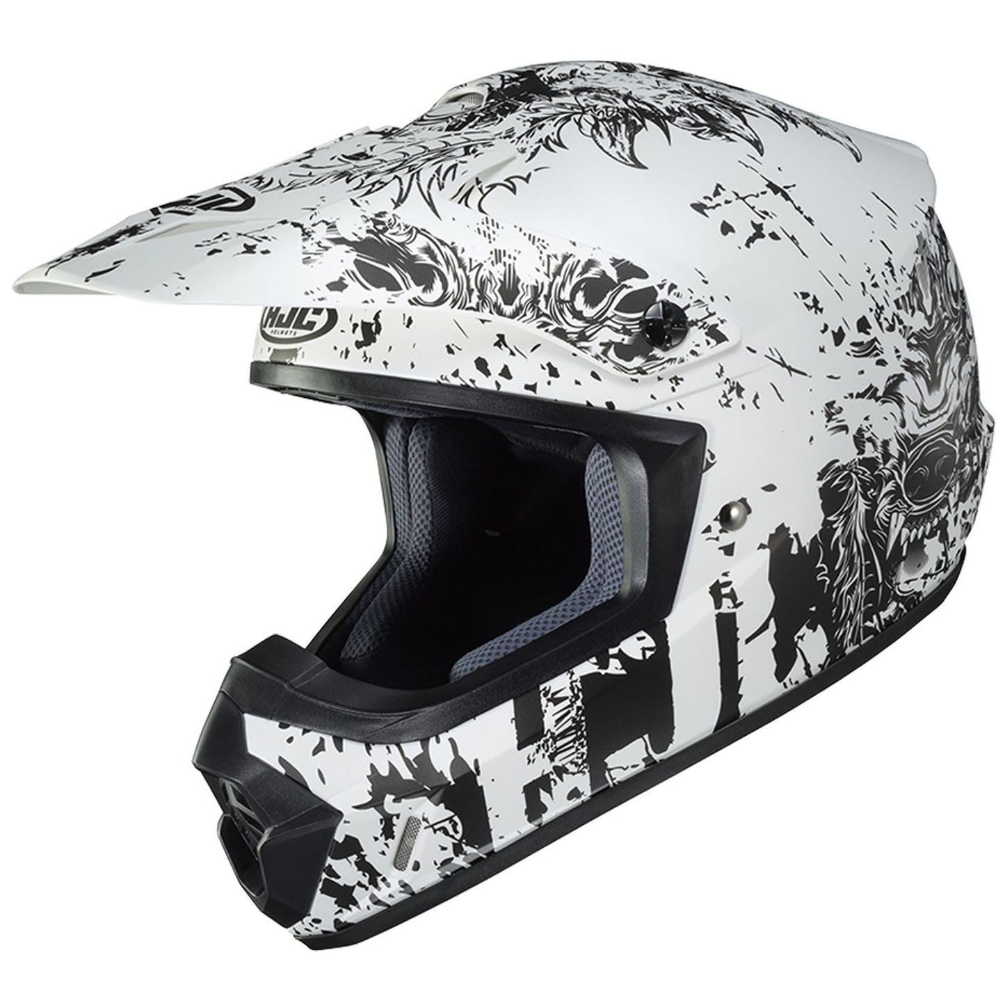HJH213 CS-MXII Creeper Full-Face Helmet White S Size