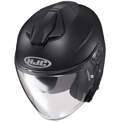 HJH214 i30 ソリッド オープンフェイスヘルメット ブラック Mサイズ