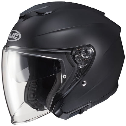 HJH214 i30 Solid Open Face Helmet Semi Flat Black S Size