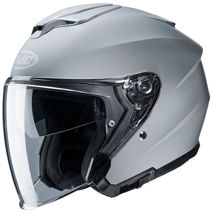 HJH214 i30 Solid Open Face Helmet Grey M Size