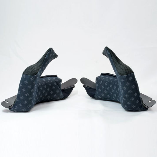 HJP433 Cheek Pads Grey (Printed Logo) 40mm (S-XL) RPHA11 Optional Helmet Repair Parts