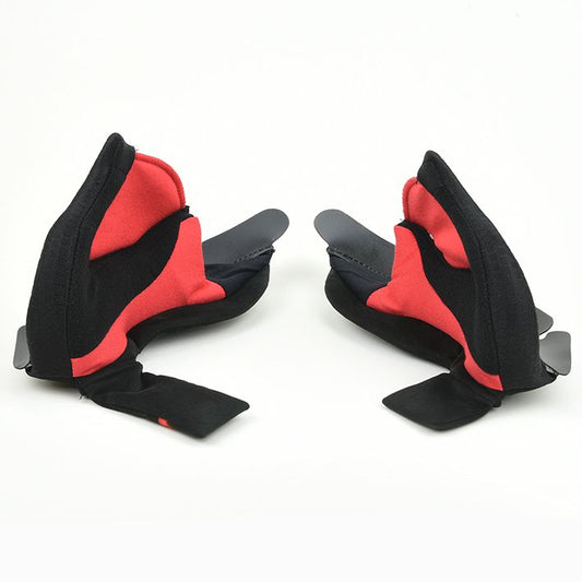 HJP495 チークパッド ブラック/レッド M(35mm) RPHA90/D.VADER 標準 ヘルメット用補修部品