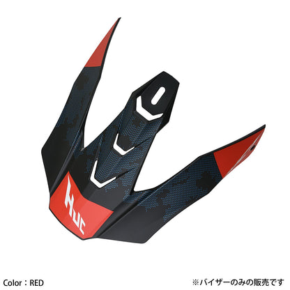 HJP621 バイザー レッド ワンサイズ i50 トナ ヘルメット用補修部品