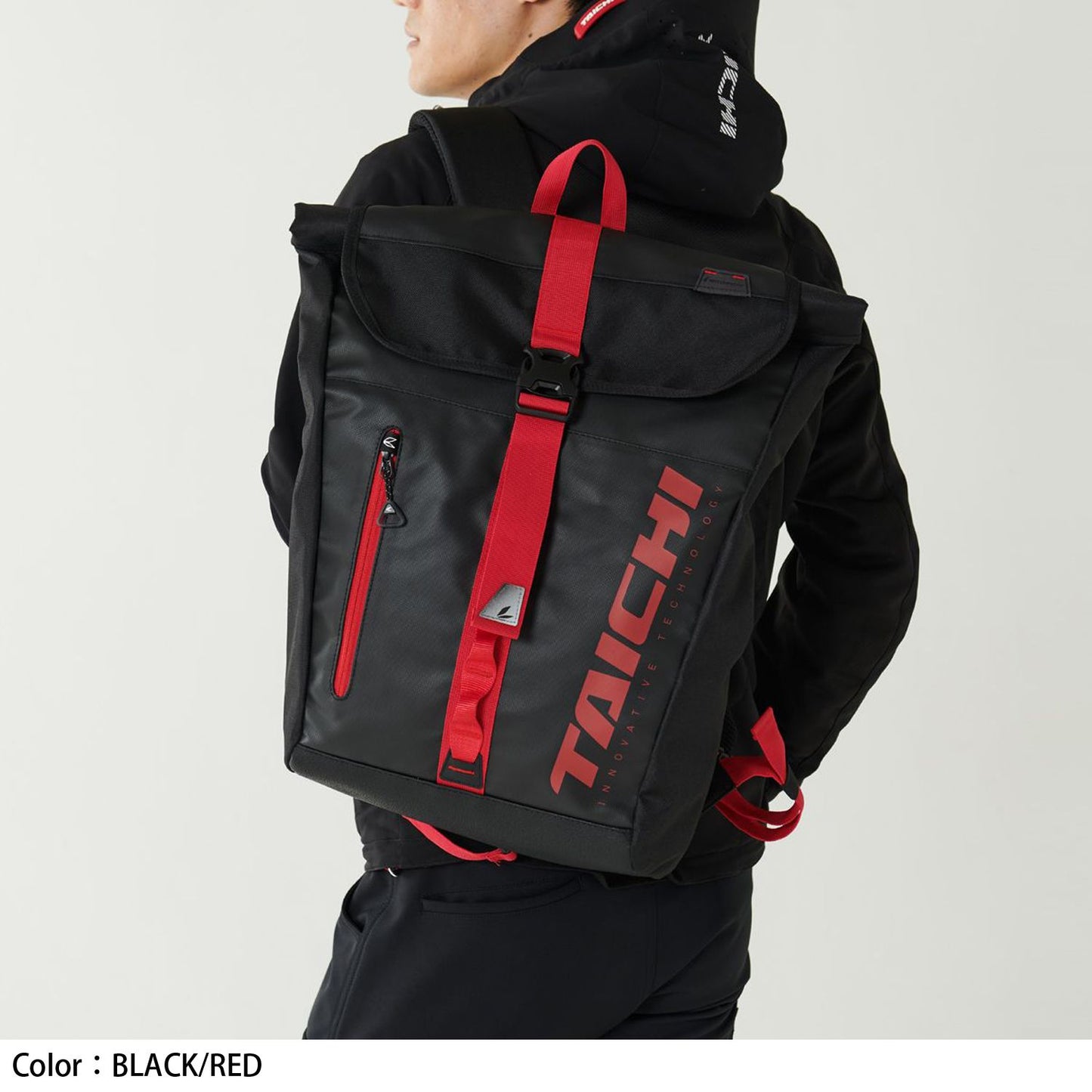 RSB278 WP バックパック ブラック/レッド 25L