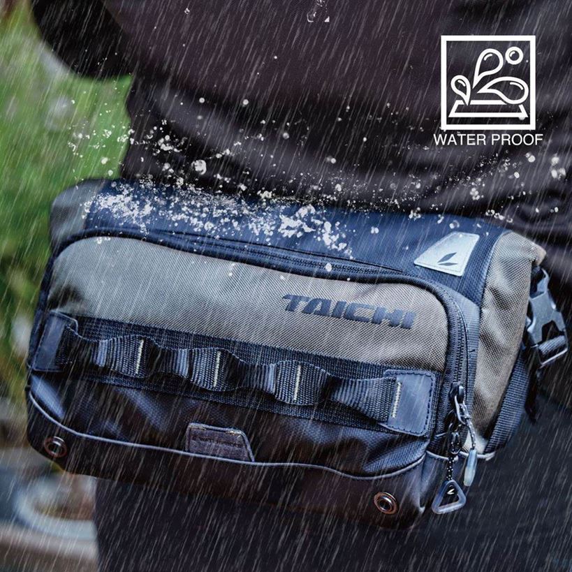 RSB279 WP ヒップバッグ ブラック/レッド 5L