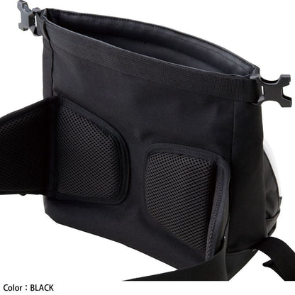 RSB279 WP ヒップバッグ ブラック/レッド 5L