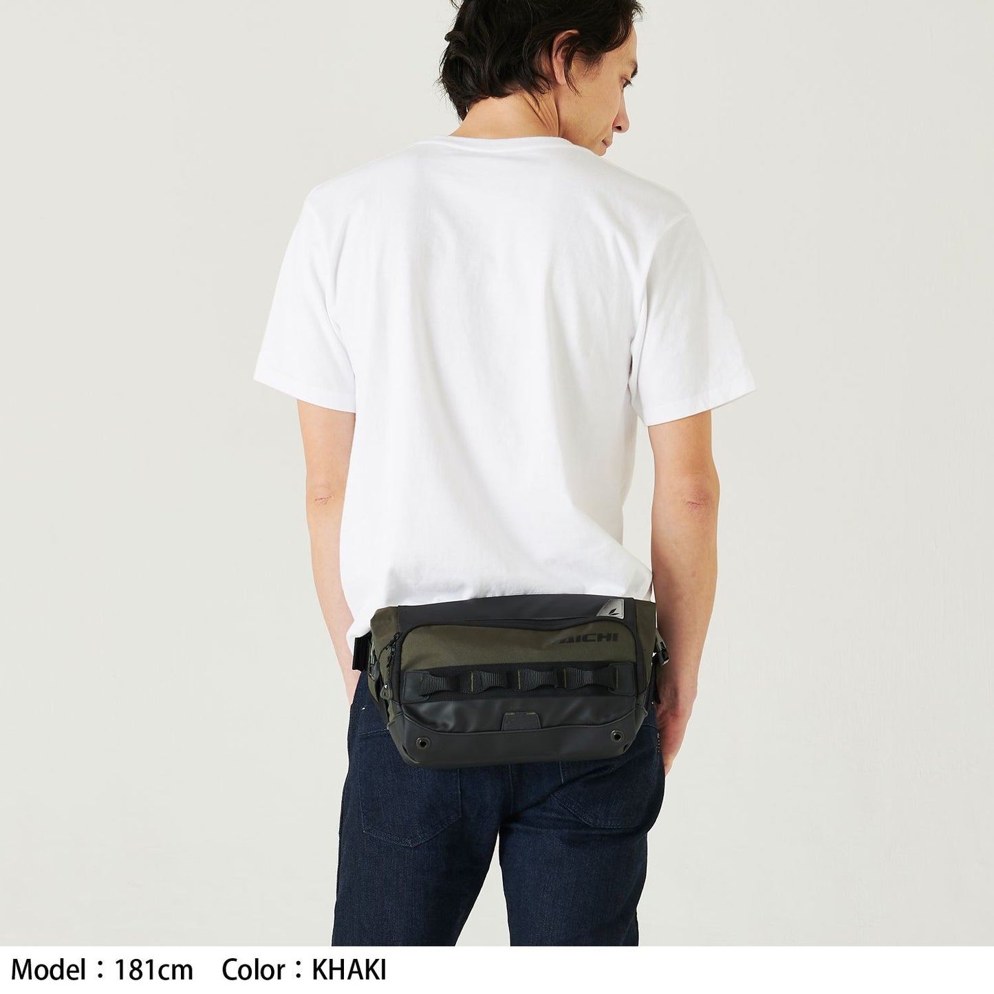 RSB279 WP ヒップバッグ ブラック/レッド 5L