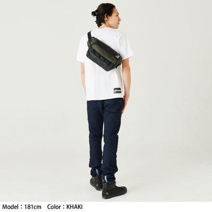 RSB279 WP ヒップバッグ ブラック/レッド 5L