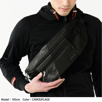 RSB285 ウエストバッグ ブラック/ホワイト 5L